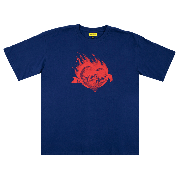 Chinatown Market Heart Tee "Navy"