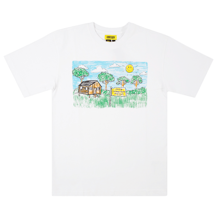 Chinatown Market Smiley Kid Drawing Tee "White"