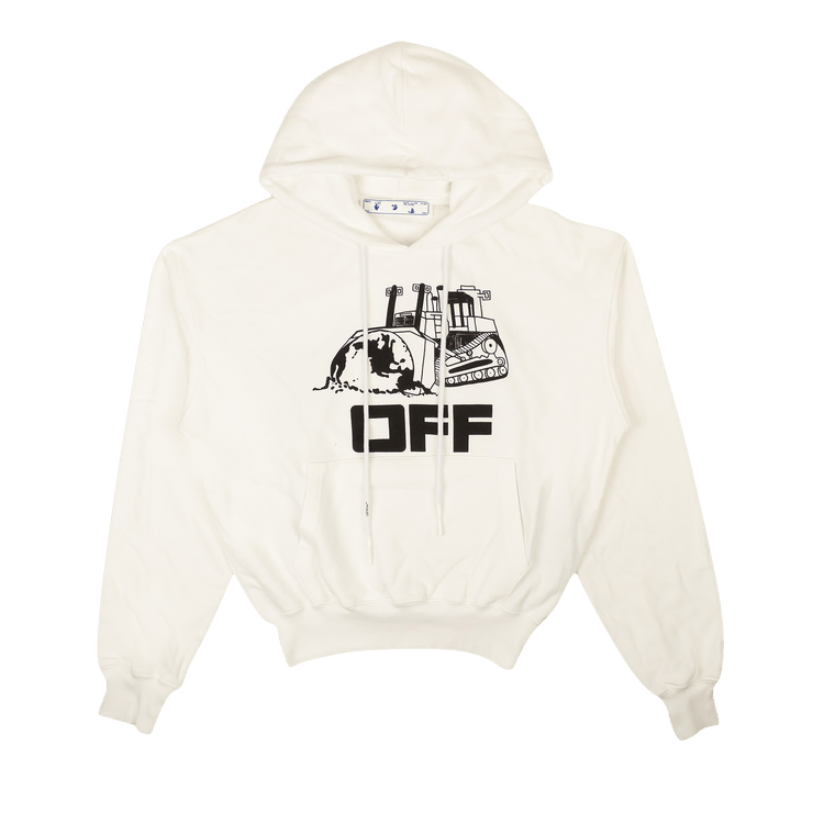 Off-White World Caterpillar Over Hoodie "White/Black"