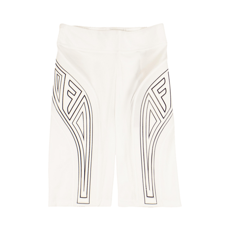 Fendi Graphic Logo Cycling Shorts "White"