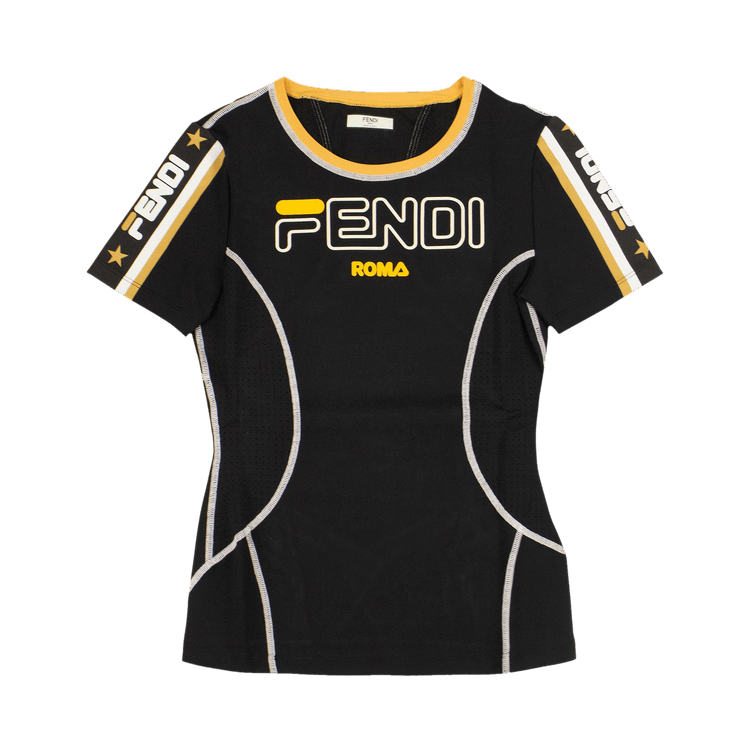 Fendi x Fila Mania Logo Fitness Tee "Black"