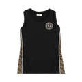 Fendi Logo Tank Top "Black /Silver"