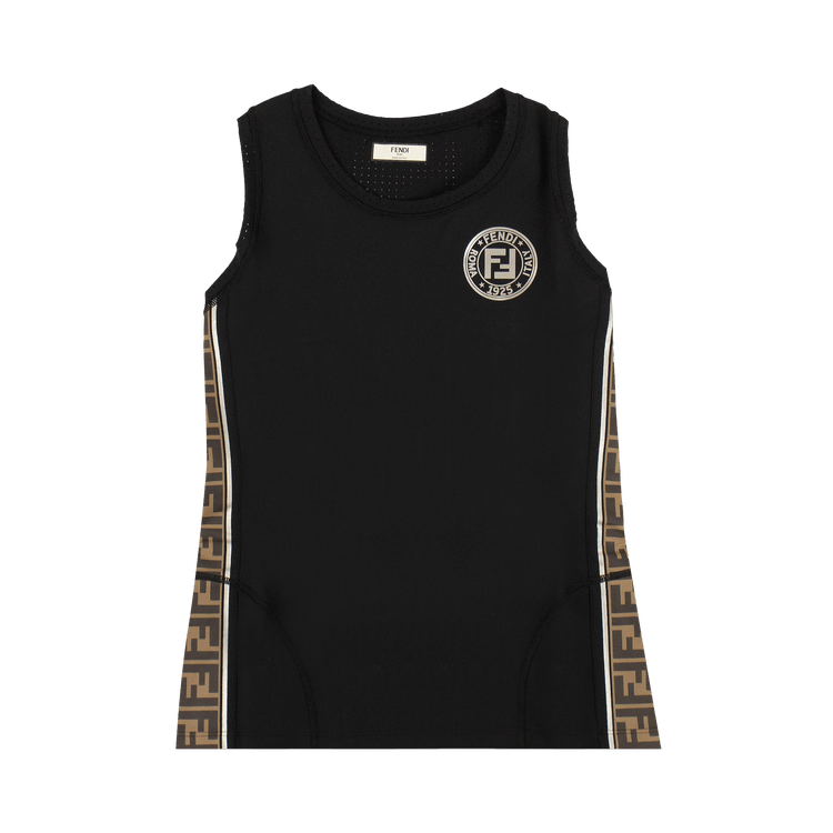 Fendi Logo Tank Top "Black /Silver"