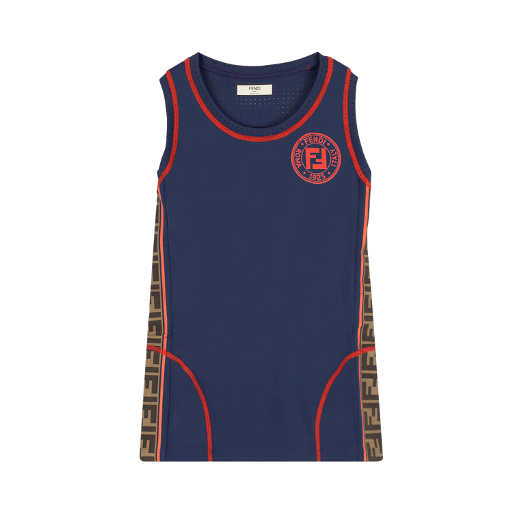 Fendi FF Motif Tank Top "Martinique Blue/Tobacco"
