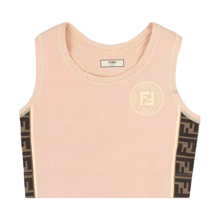 Fendi Sports Crop Top "Pink/Tobacco"