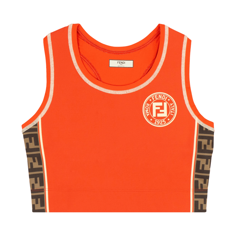 Fendi Sports Crop Top "Red/Tobacco"