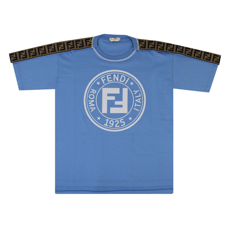 Fendi Fendirama Logo Oversized T-Shirt "Blue"