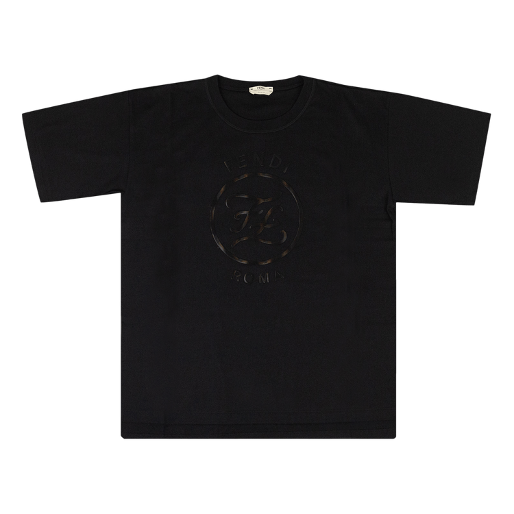 Fendi Holographic Gothic T-Shirt "Black"
