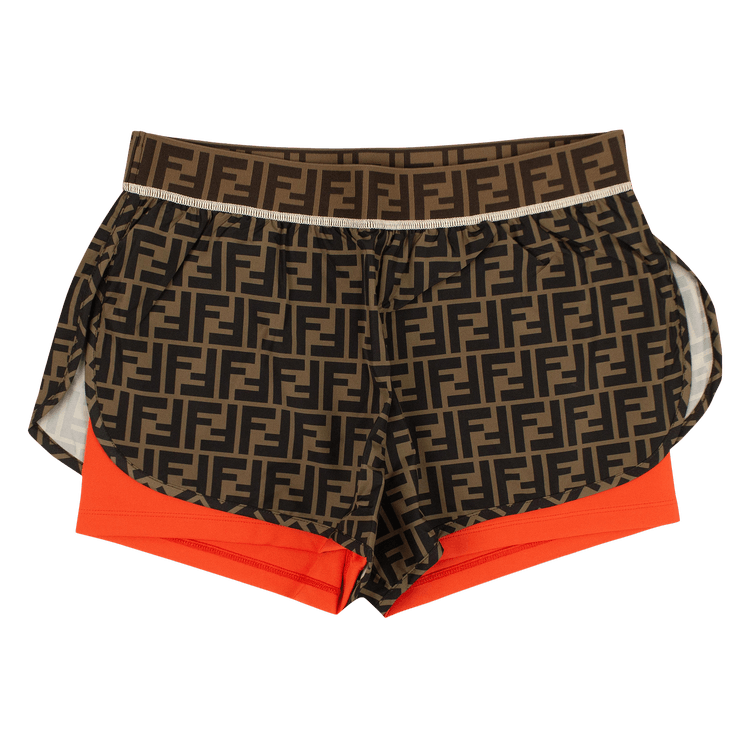 Fendi Fendirama Gym Shorts "Tobacco/Blue"