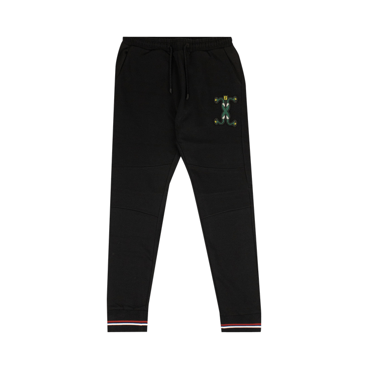 Fendi Pantalone Snake Embroidered Sweatpants "Black"