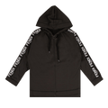 Fendi Logo Stripe Hooded Sweatshirt "Grey"