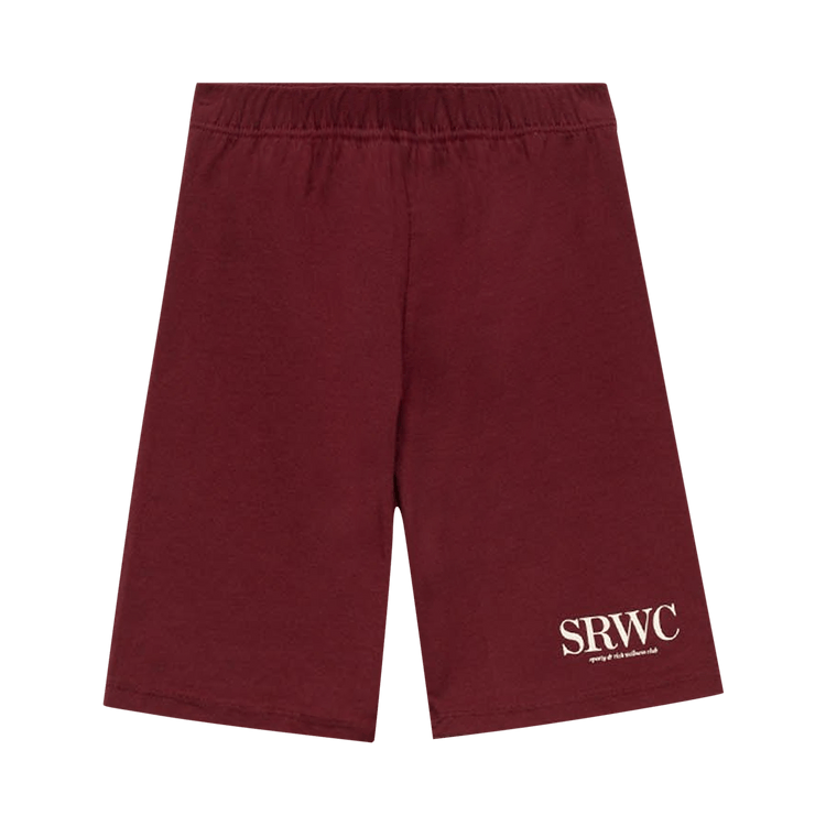 Sporty & Rich Upper East Side Biker Short "Merlot"