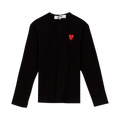 Comme des Garçons PLAY Double Heart Long-Sleeve T-Shirt "Black"