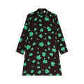 GANNI Printed Crepe Mini Dress "Phantom"