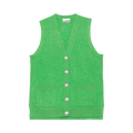 GANNI Cashmere Knit Vest "Green"