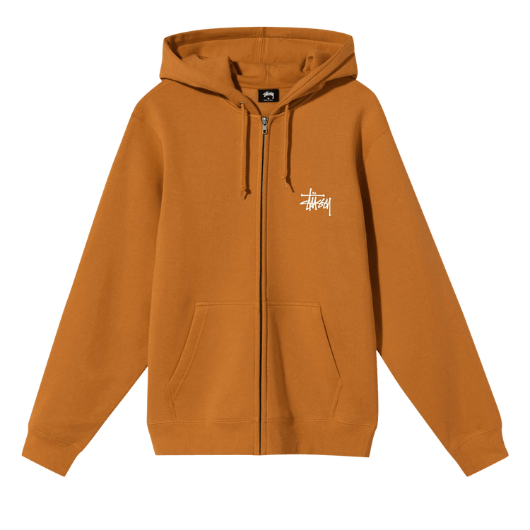 Stussy Basic Zip Hoodie "Caramel"