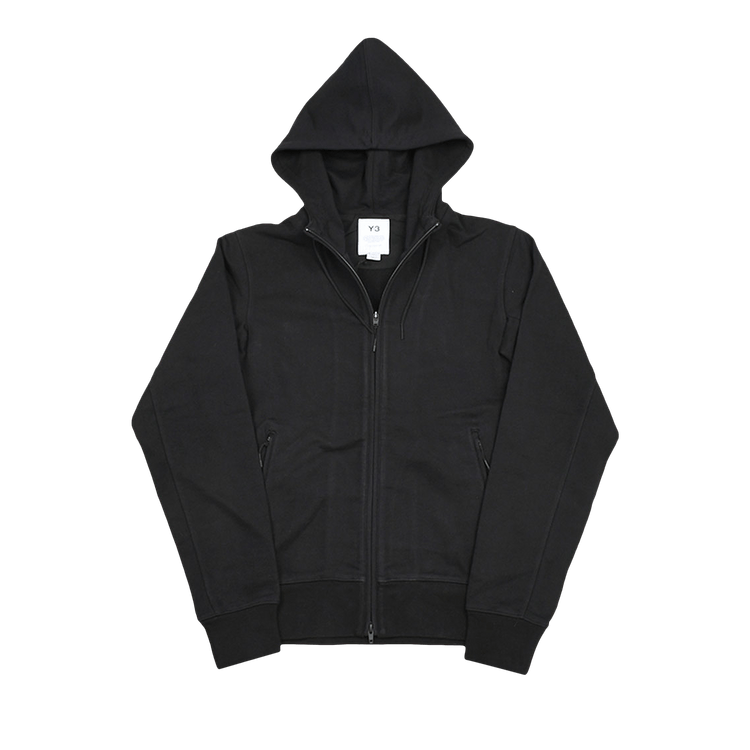 Y-3 Logo Full Zip Hoodie "Black"