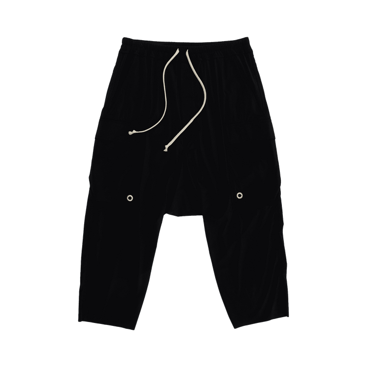 Rick Owens Cargo Cropped Pants "Black"