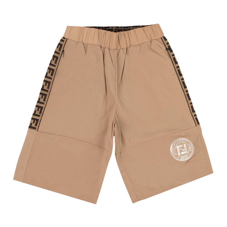 Fendi FF Motif Reversible Swim Shorts "Brown/Light Brown"