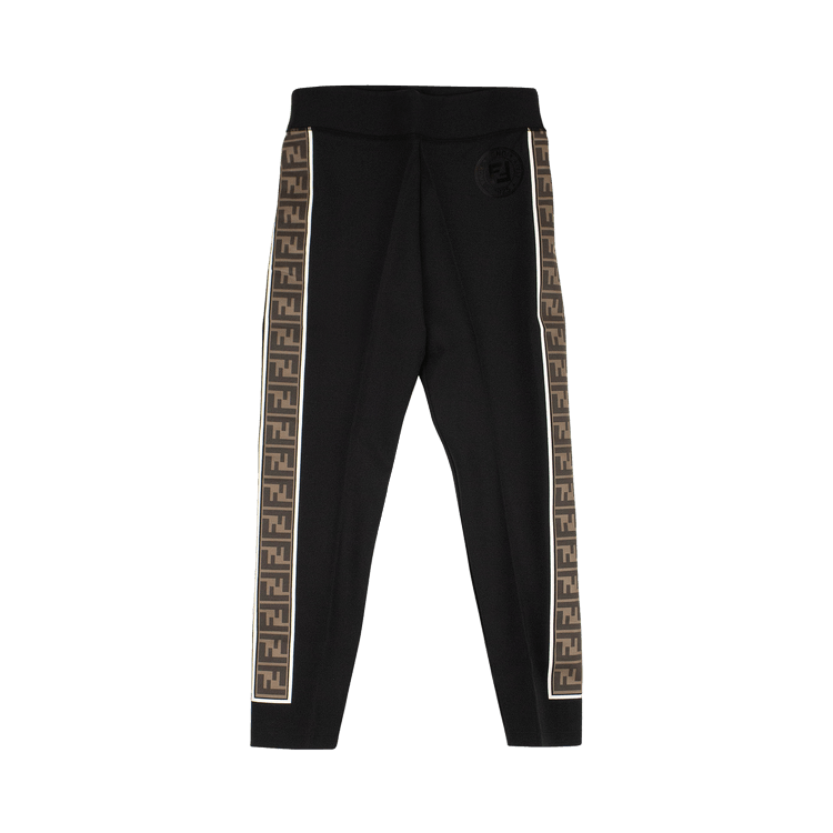 Fendi Logo Tape Fitness Leggings "Black"