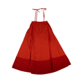 Fendi Floral Embroidered Sleeveless Dress "Orange"