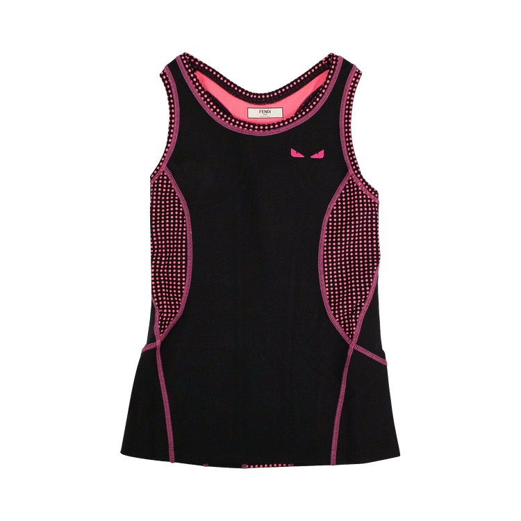 Fendi Canotta Wonders Fitness Tank Top "Black/Pink"