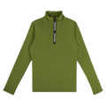 Fendi Quarter Zip Workout Top "Green"