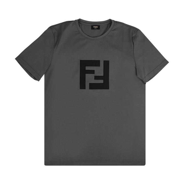 Fendi FF Logo Short-Sleeve T-Shirt "Dark Grey"