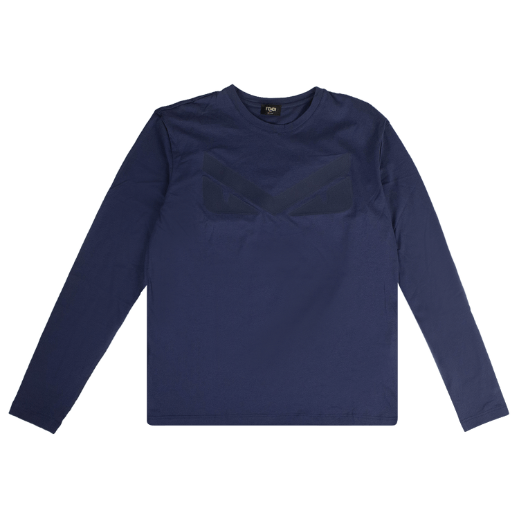 Fendi Bug Eyes Long-Sleeve T-Shirt "Dark Blue"