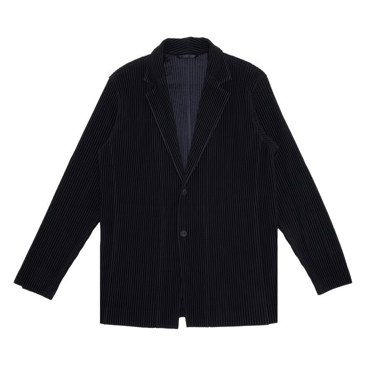 Homme Plissé Issey Miyake Pleated Blazer "Navy"