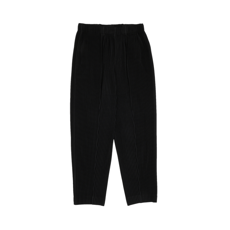 Homme Plissé Issey Miyake Pleated Straight-Leg Trousers "Black"