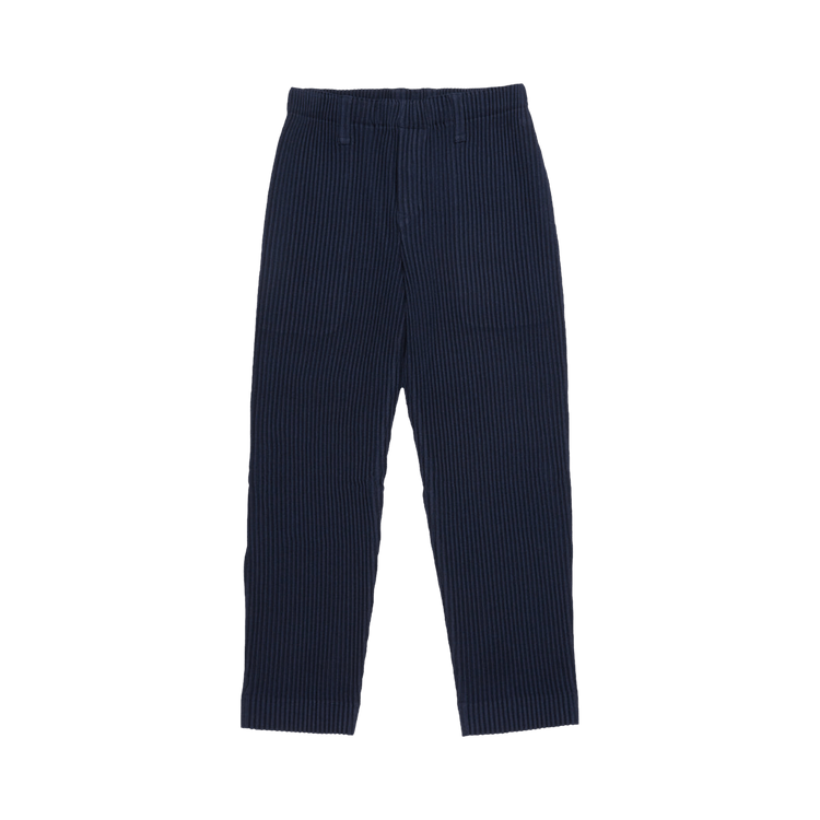 Homme Plissé Issey Miyake Slim Pleated Pants "Navy"