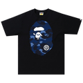 BAPE Color Camo Big Ape Head Tee "Black/Navy"