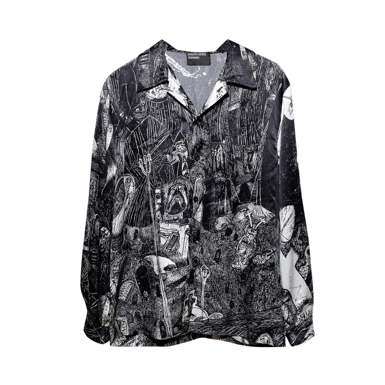 Enfants Riches Déprimés Rudimentary Chemise Manches Longues Shirt "Black/White"