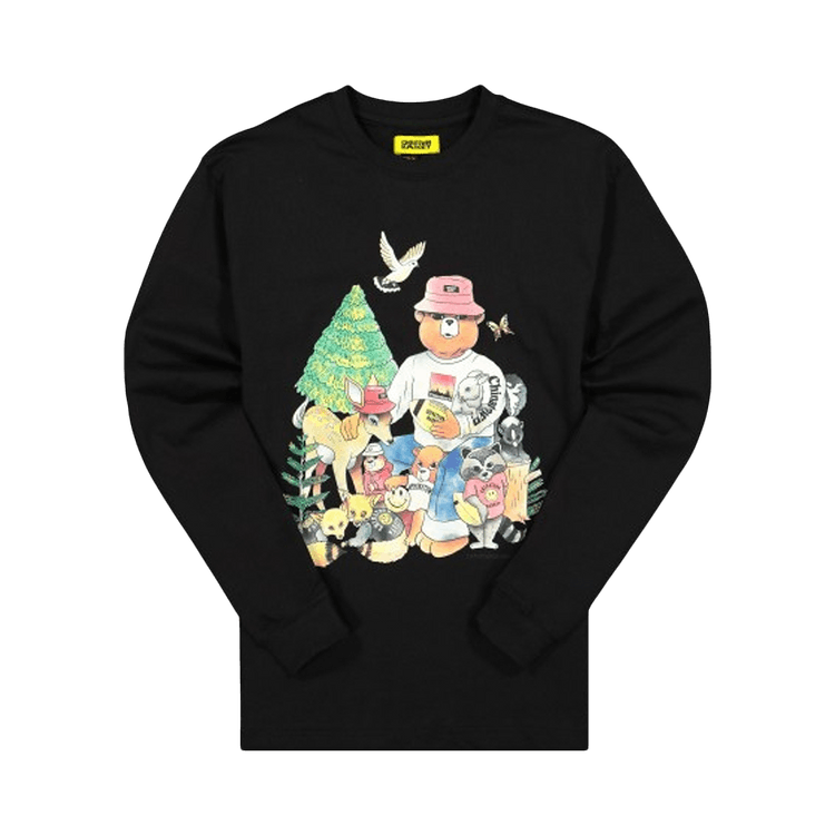 Chinatown Market Smiley Friends Long-Sleeve Tee "Black"
