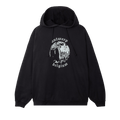 Raf Simons Redux Graphic Print Cotton Jersey Hooded Sweatshirt "Black"