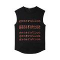 Raf Simons Redux Sleeveless Slim Fit T-Shirt With Generation Print "Black"