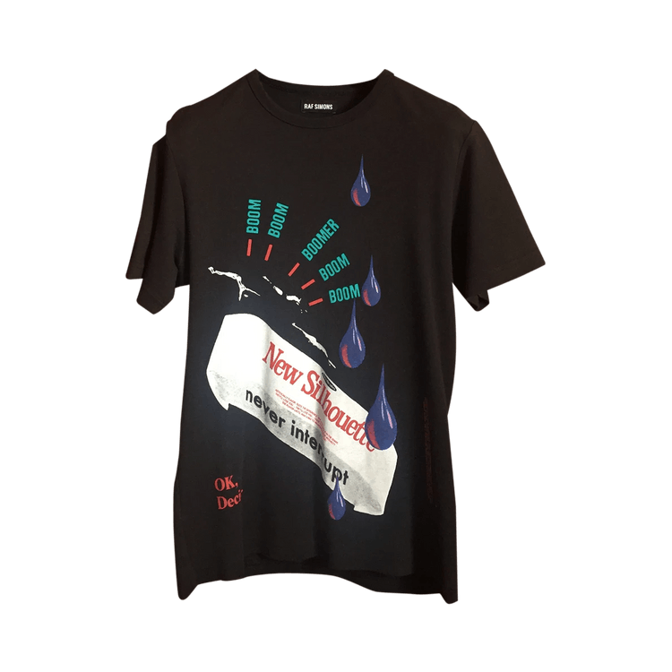 Raf Simons Redux Printed Neoprene Longline T-Shirt "Black"