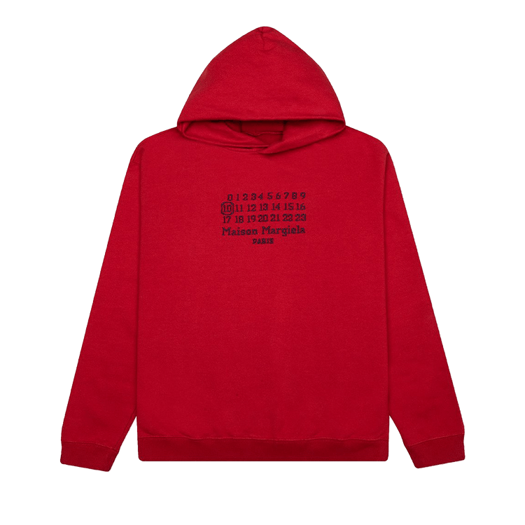Maison Margiela Number Hoodie "Military Red"