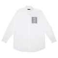 Raf Simons Joy Division Embroidered Button Down Shirt "White"