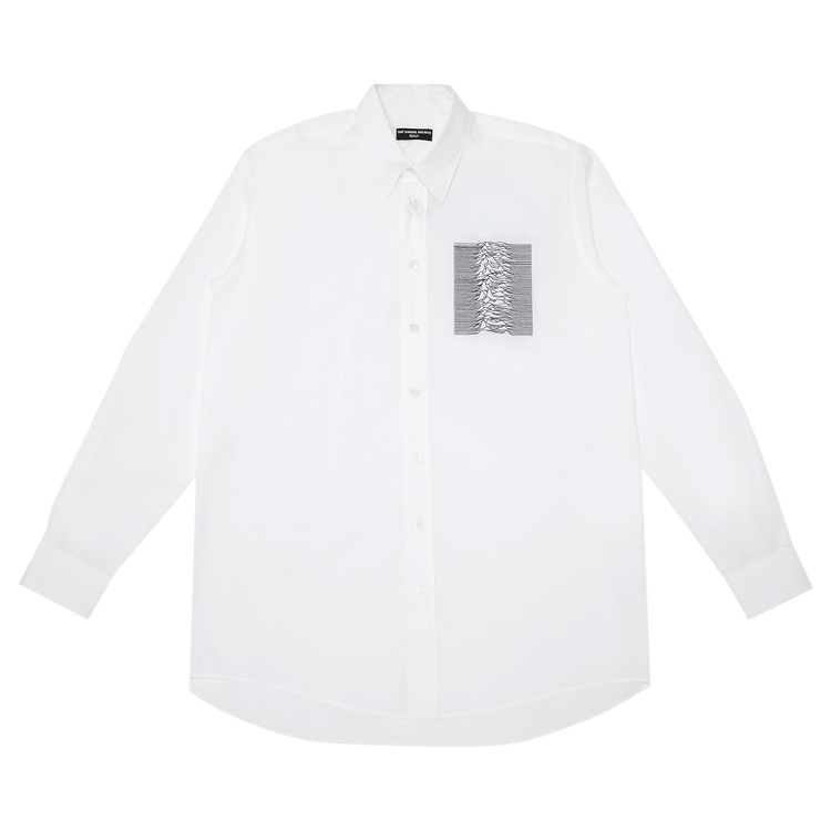 Raf Simons Joy Division Embroidered Button Down Shirt "White"