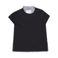 Sacai Pleated T-Shirt "Navy"