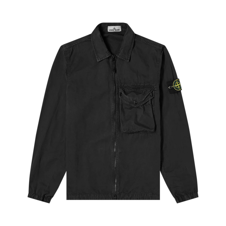 Stone Island Zip Pocket Overshirt "Black"