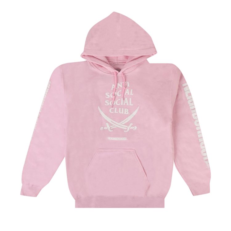 Anti Social Social Club x Neighborhood 6IX Hooded Sweatshirt "Pink"