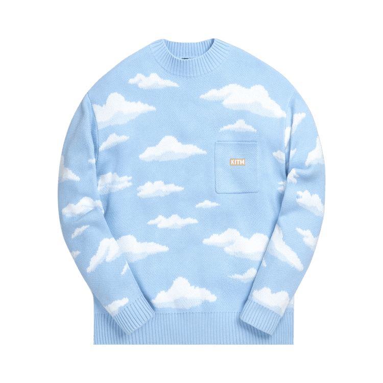 Kith For The Simpsons Cloud Intarsia Sweater "Blue"