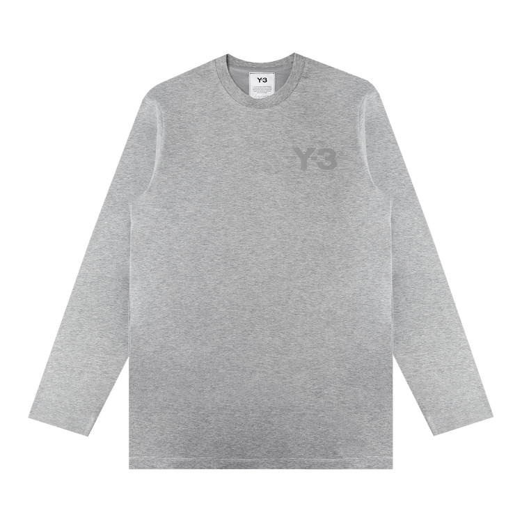 Y-3 Classic Logo Long-Sleeve Tee "Heather Grey"
