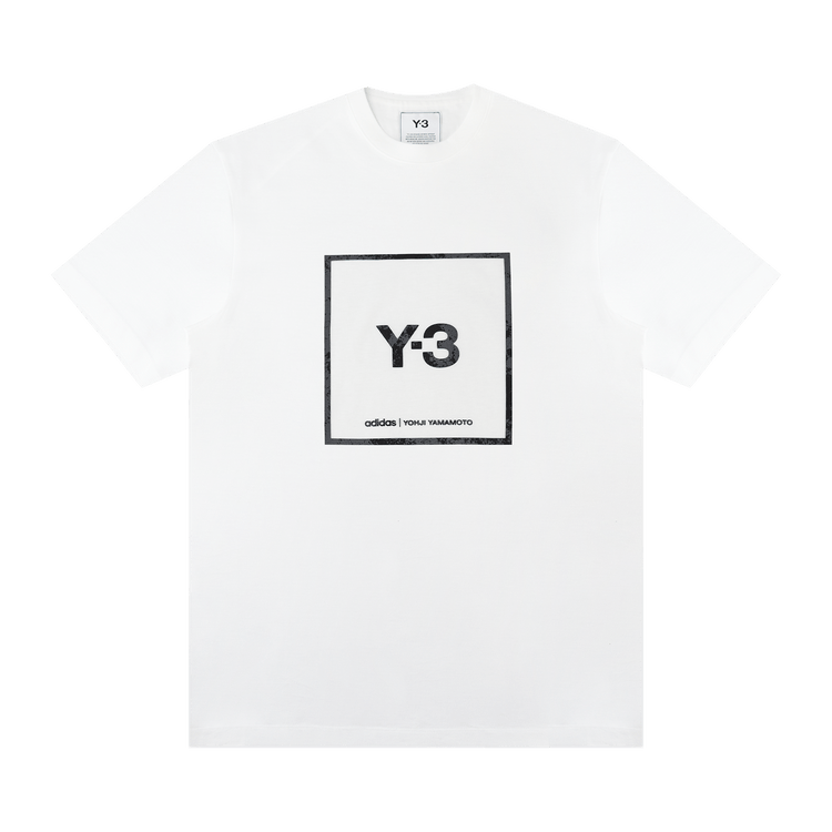 Y-3 Square Graphic Tee "White"