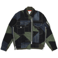 Sacai Hank Willis Thomas/Solid Mix Jacket "Blue/Khaki"