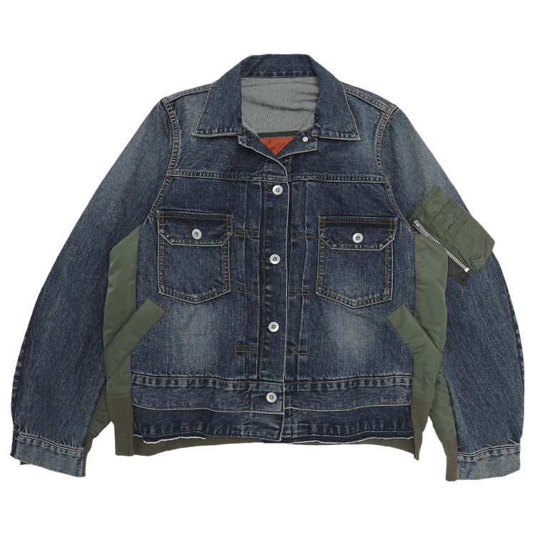 Sacai Denim MA-1 Jacket "Blue"