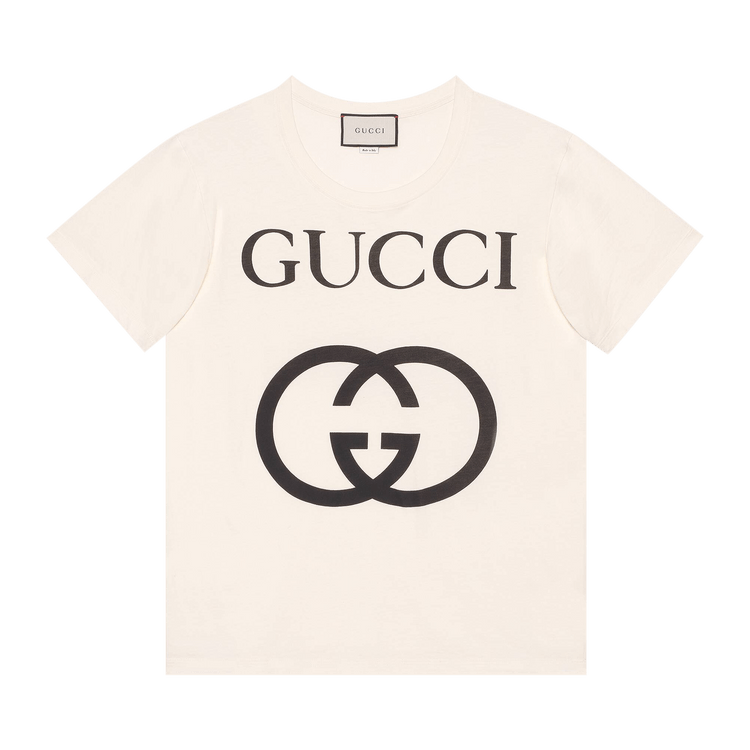 Gucci Oversize T-Shirt With Interlocking G "Off White"